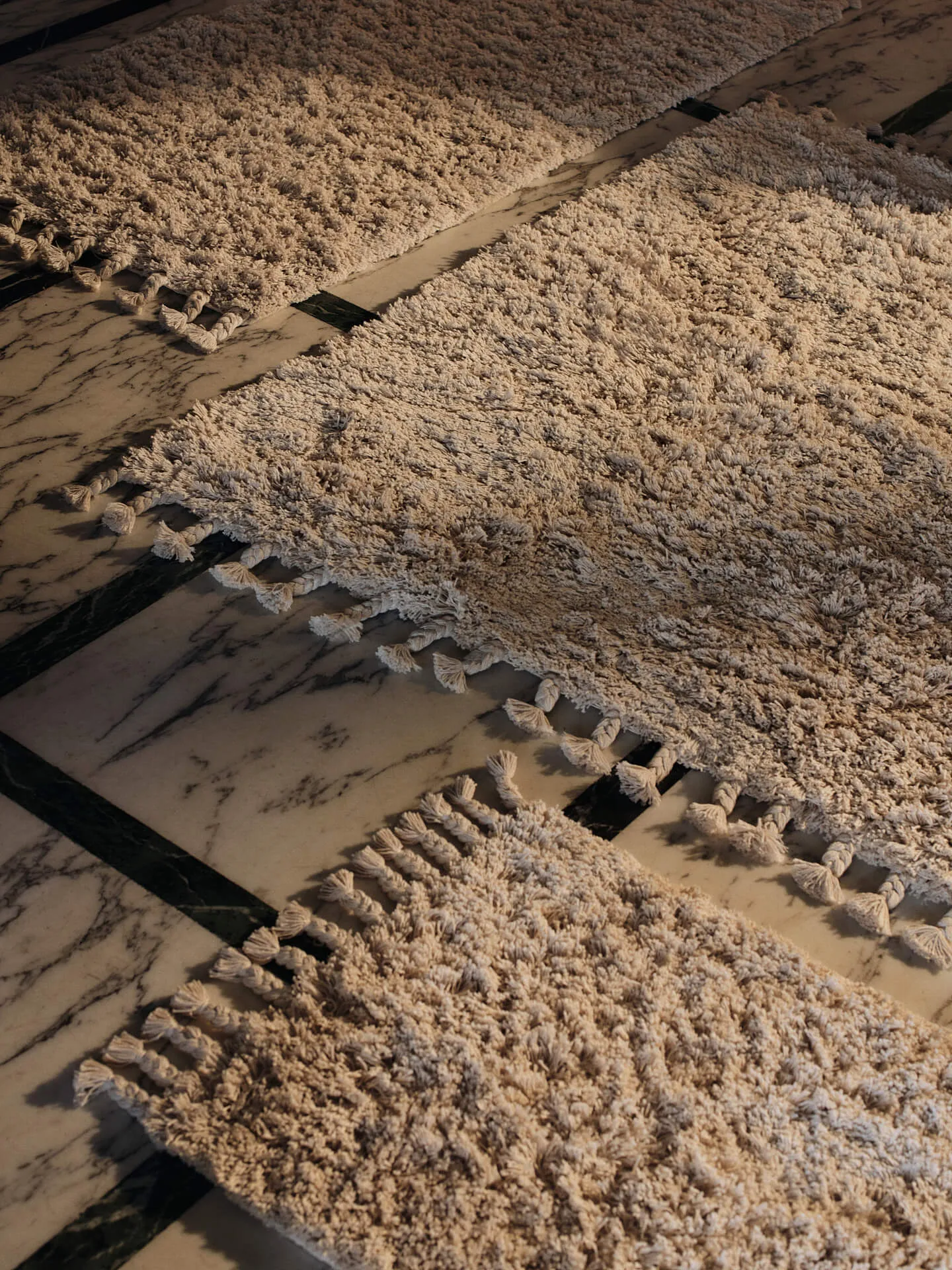 Amass long pile -matto 70 x 140 cm, Off-white Ferm Living