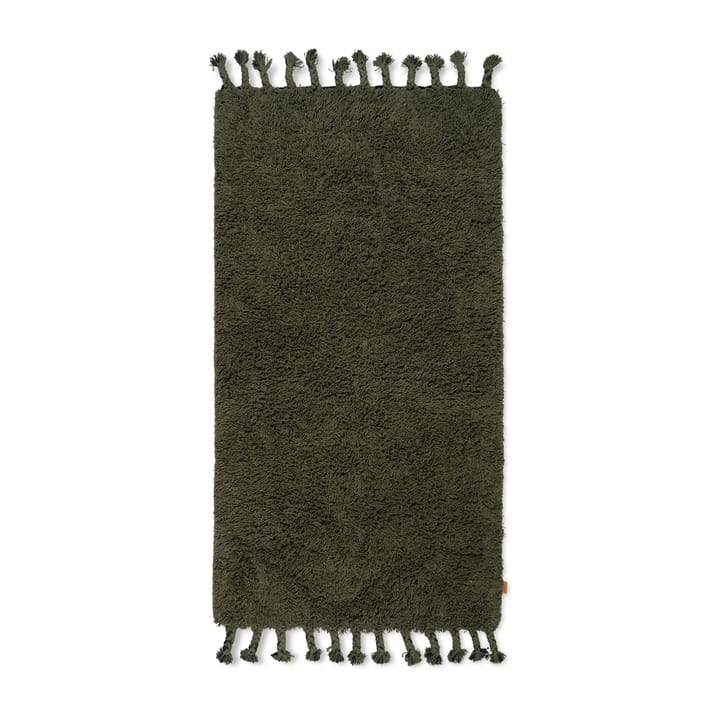 Amass long pile -matto 70 x 140 cm - Olive - Ferm LIVING