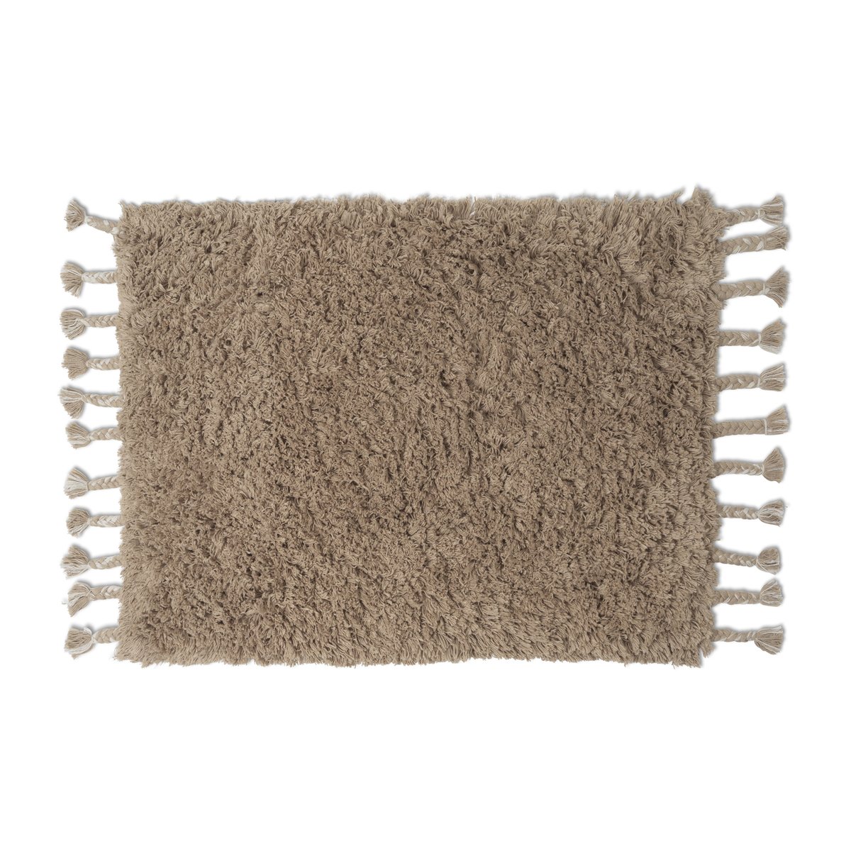 Ferm Living Amass long pile -matto 70 x 50 cm White Pepper