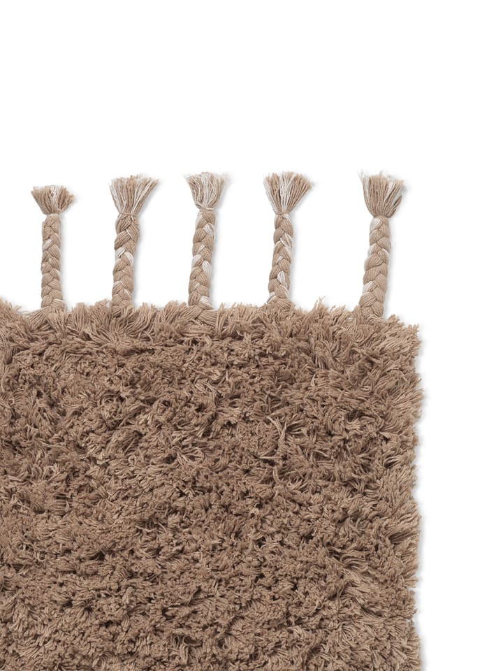 Amass long pile -matto 70 x 50 cm, White Pepper Ferm Living