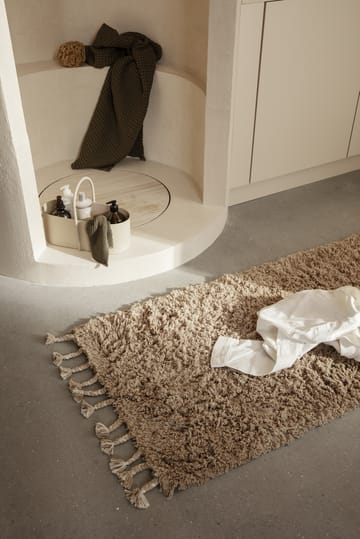 Amass long pile -matto 70 x 50 cm - White Pepper - Ferm Living