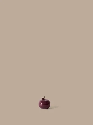 Apple keraaminen kulho kannella - Syvänpunainen, Ø9,5 cm - Ferm Living