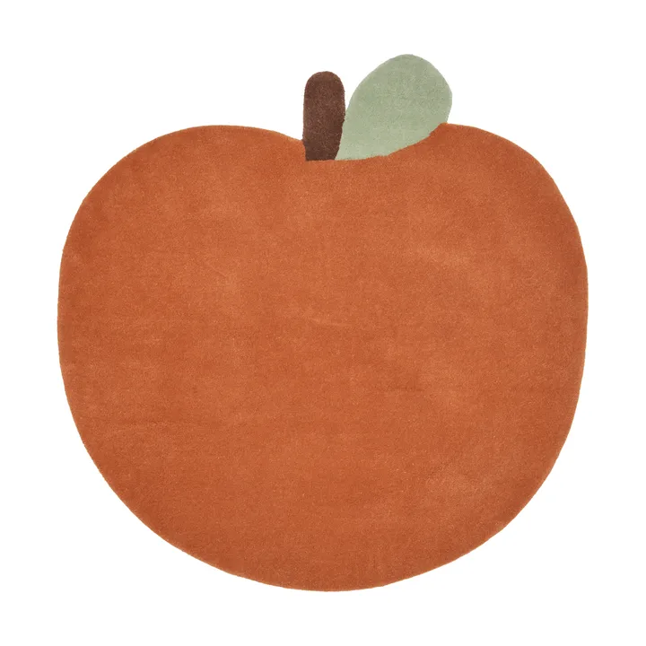 Apple tuftattu matto - Brown Clay, 110x110 cm - Ferm Living