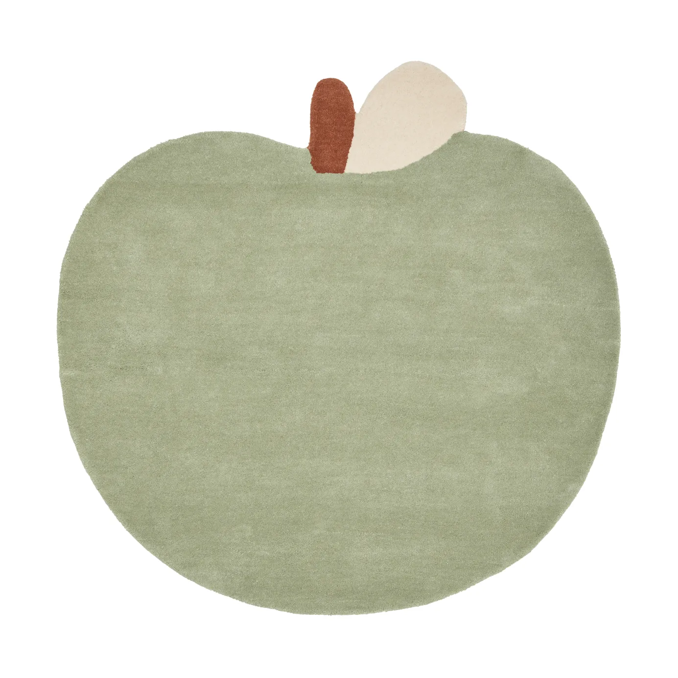 Apple tuftattu matto, Tea Green, 110x110 cm Ferm Living
