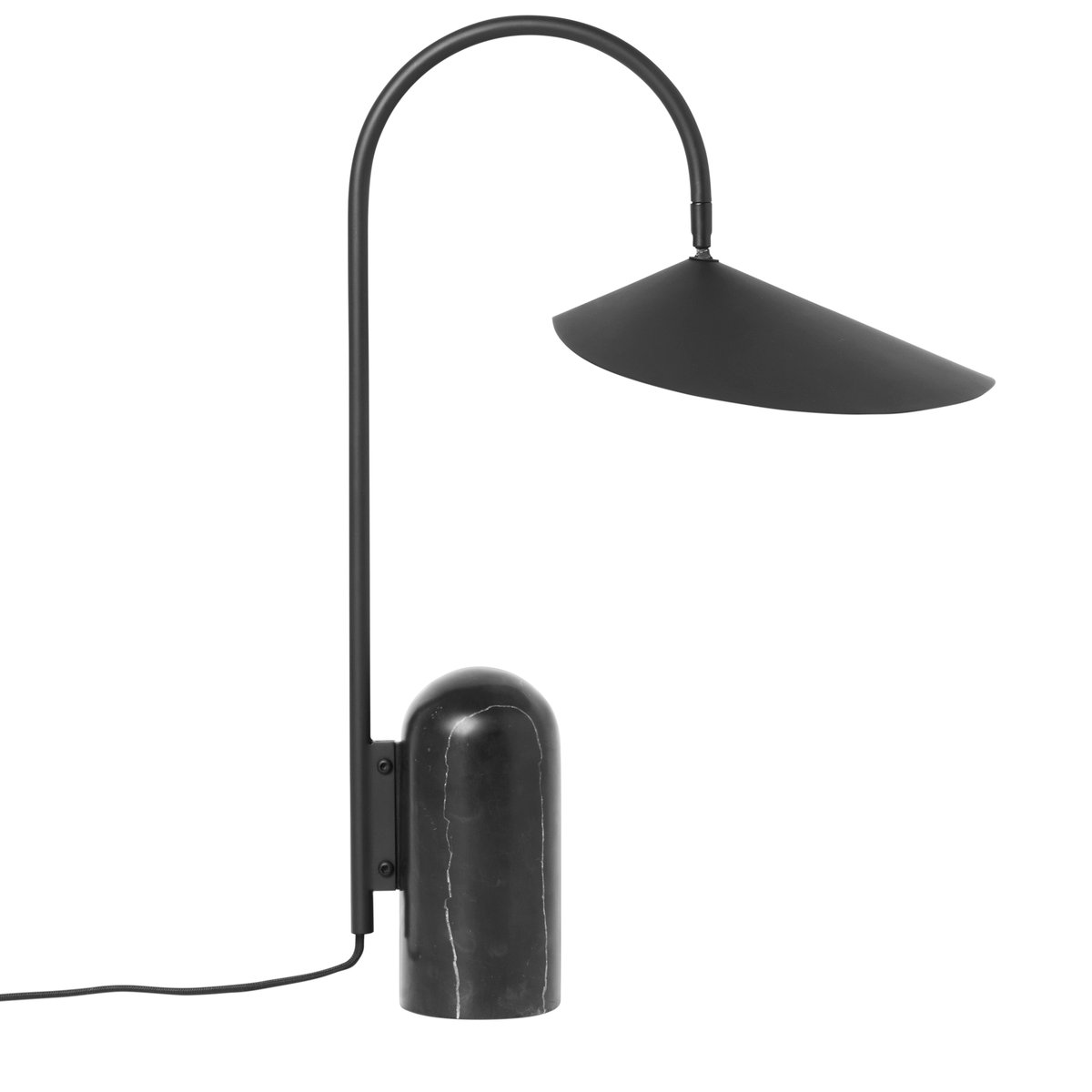 Ferm Living Arum pöytävalaisin Musta | Skandinaavinen Sisustus | Pöytävalaisimet | Musta