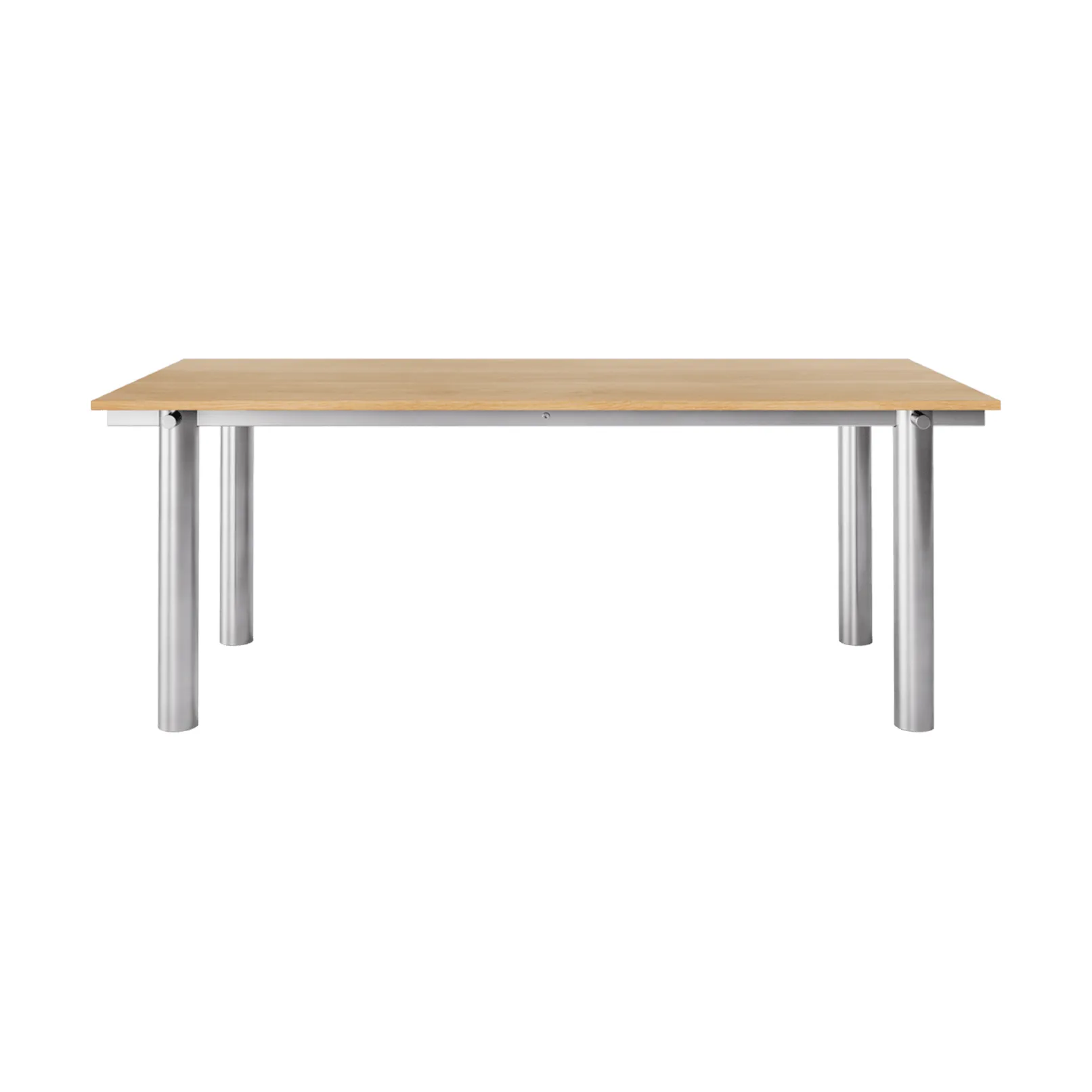Atura ruokapöytä, Harjattu ruostumaton teräs-natural oak, 90x200 cm Ferm Living