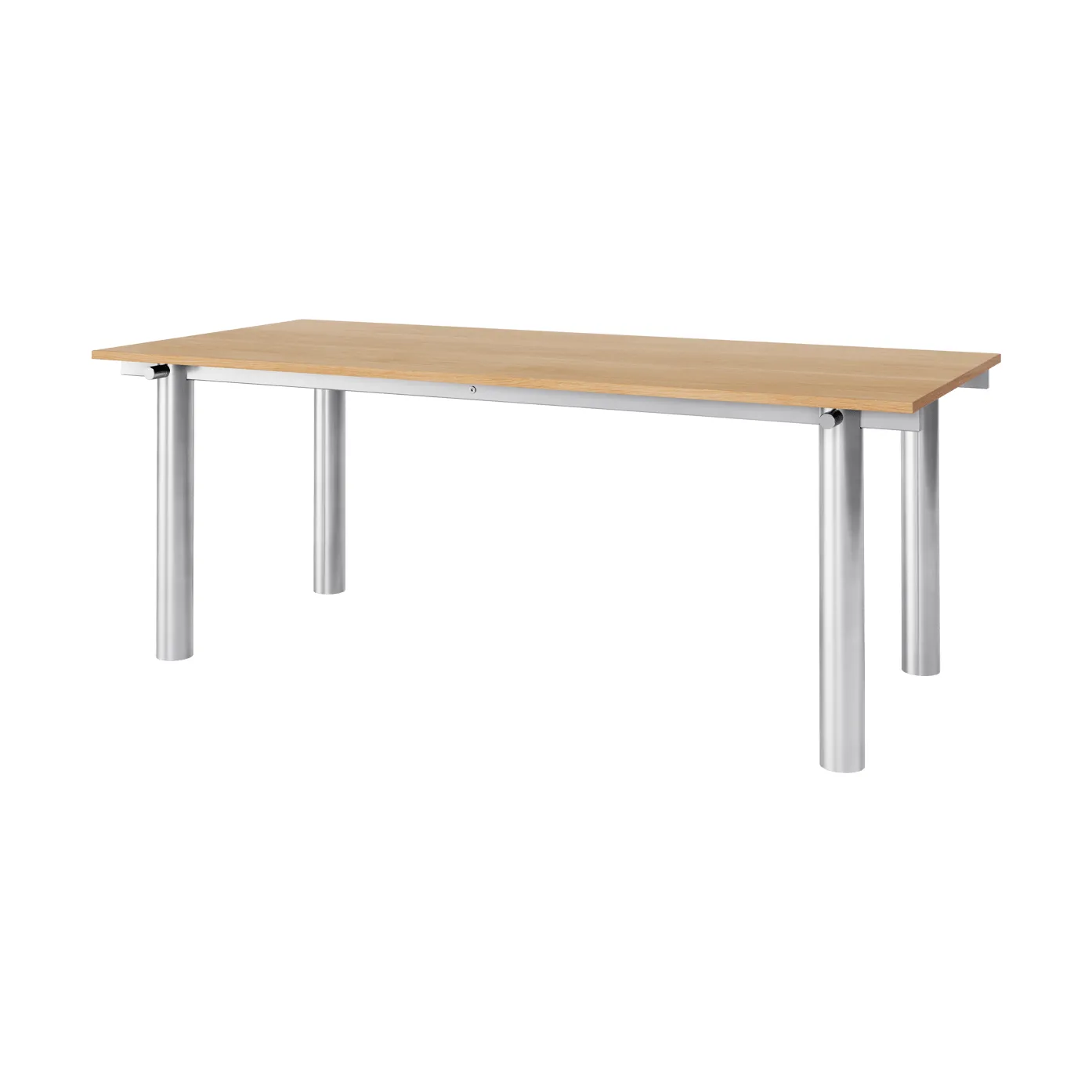 Atura ruokapöytä, Harjattu ruostumaton teräs-natural oak, 90x200 cm Ferm Living