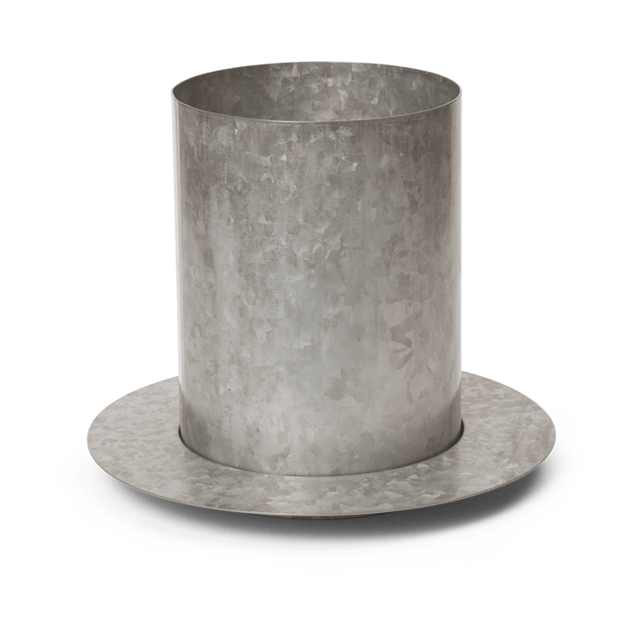 Auran ruukku small 21 cm - Galvanized iron - Ferm LIVING