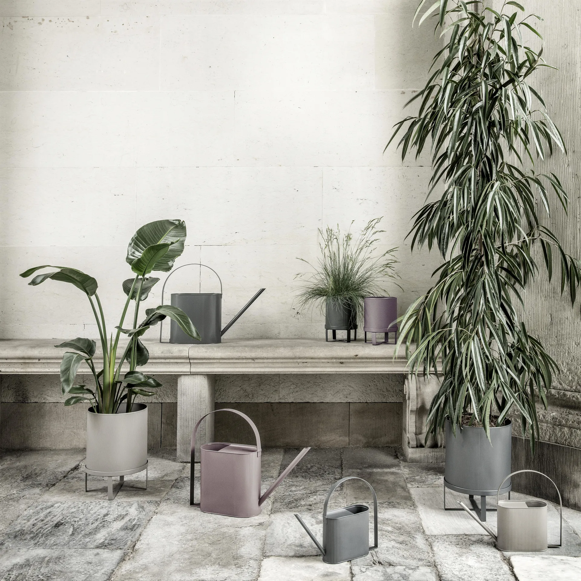 Bau -kukkaruukku pieni Ø18 cm, harmaa Ferm Living