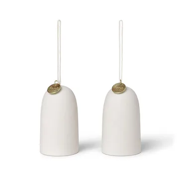 Bell kello joulukoriste Ø4 cm 2-pack - Off-white - Ferm Living