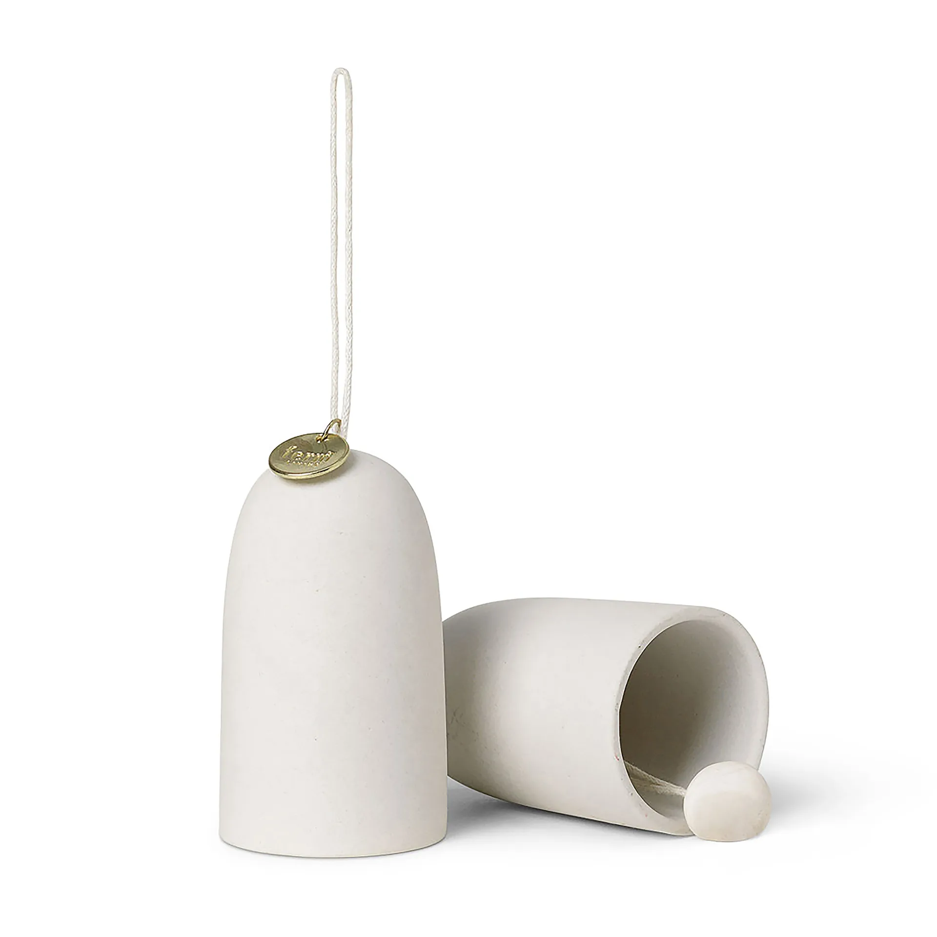 Bell kello joulukoriste Ø4 cm 2-pack, Off-white Ferm Living