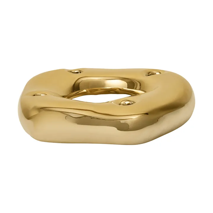 Bellure Ring-kynttilänjalka - messingin viimeistely - Ferm Living