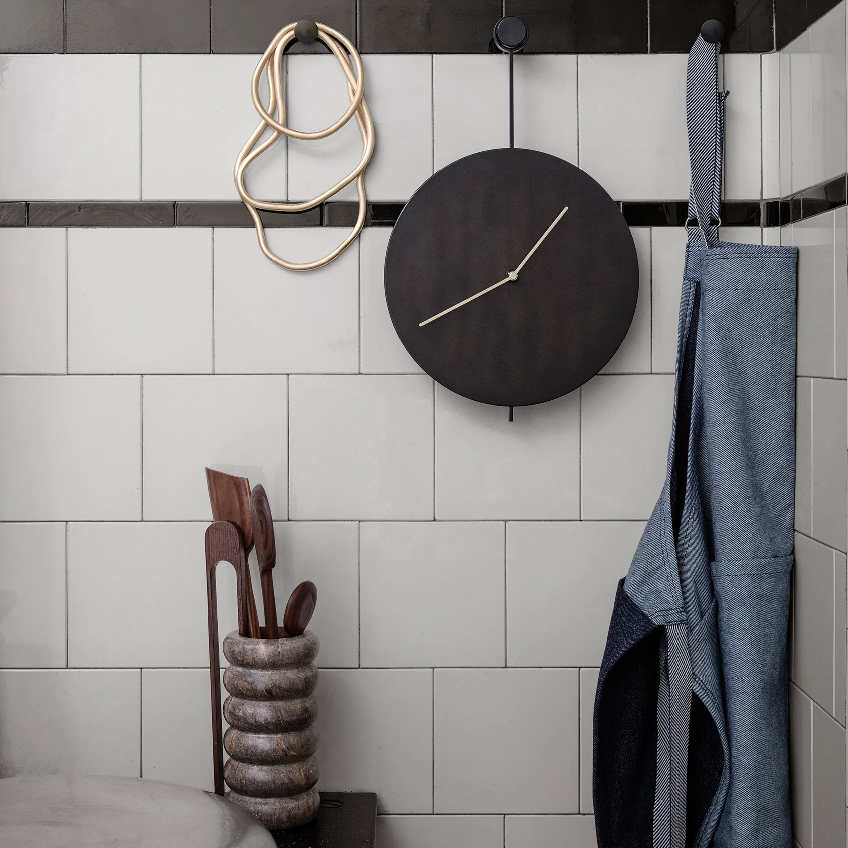 Bendum maljakko, Ruskea marmori Ferm Living