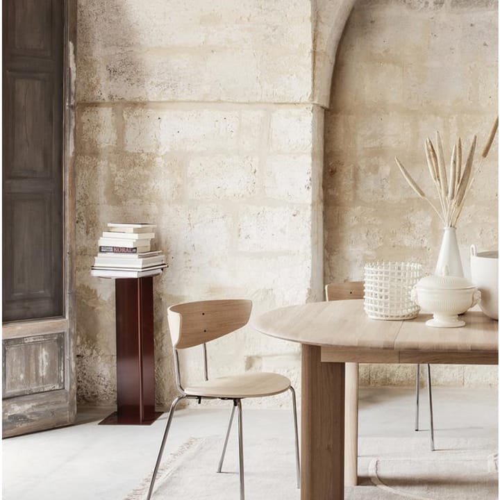 Bevel Extendable -ruokapöytä, Oak white oiled, sis. 2 kpl jatkolevyjä á 50 cm Ferm Living