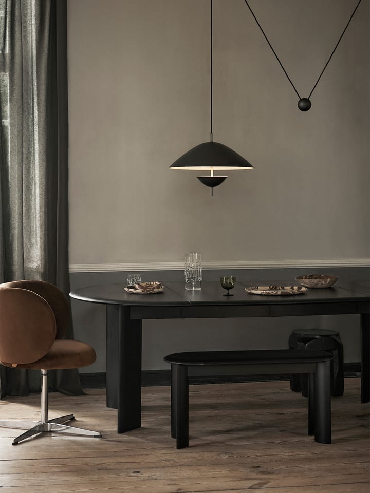 Bevel Extendable -ruokapöytä sis. 2 jatkolevyä, Mustaksi öljytty pyökki Ferm Living
