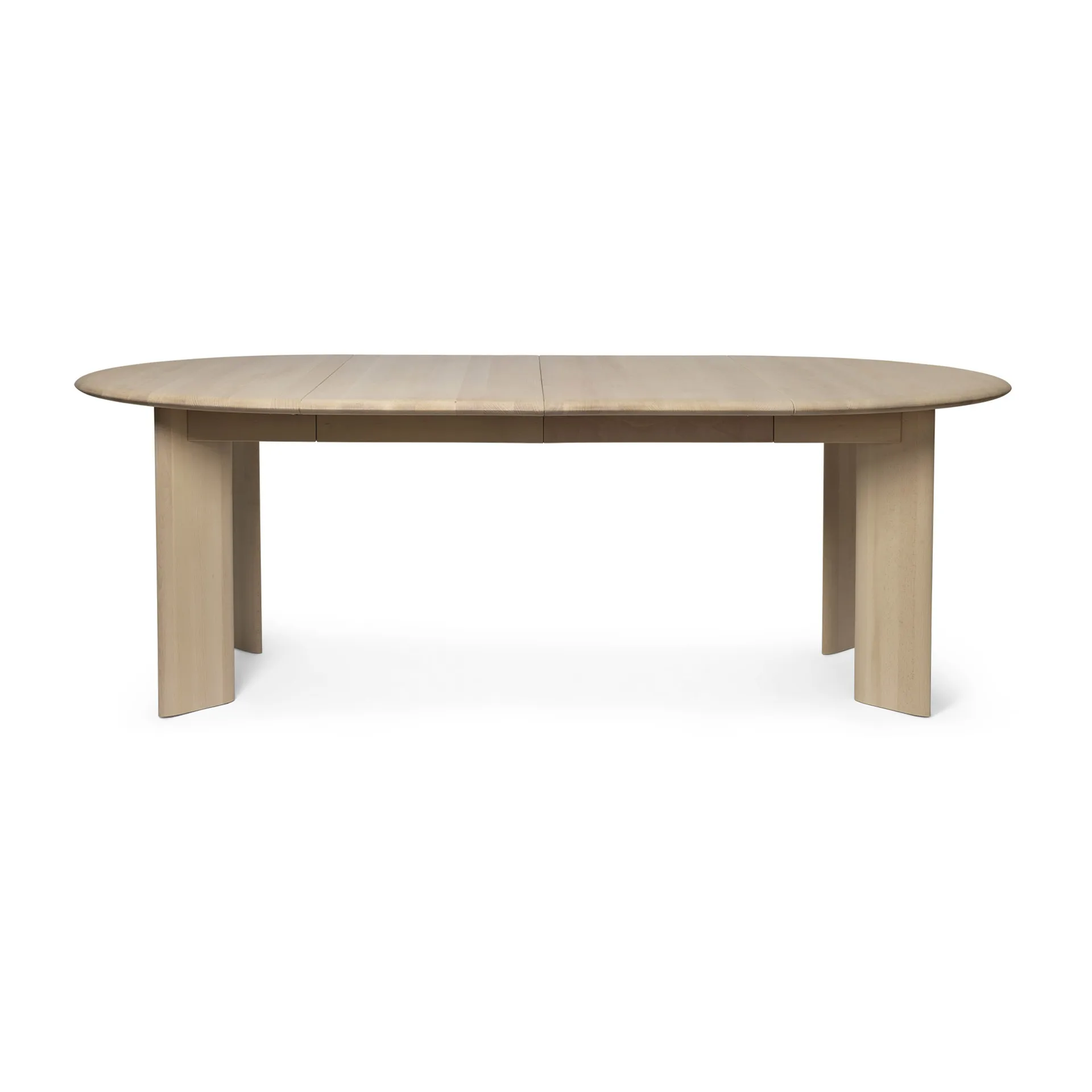 Bevel Extendable -ruokapöytä sis. 2 jatkolevyä, White Oiled Beech Ferm Living