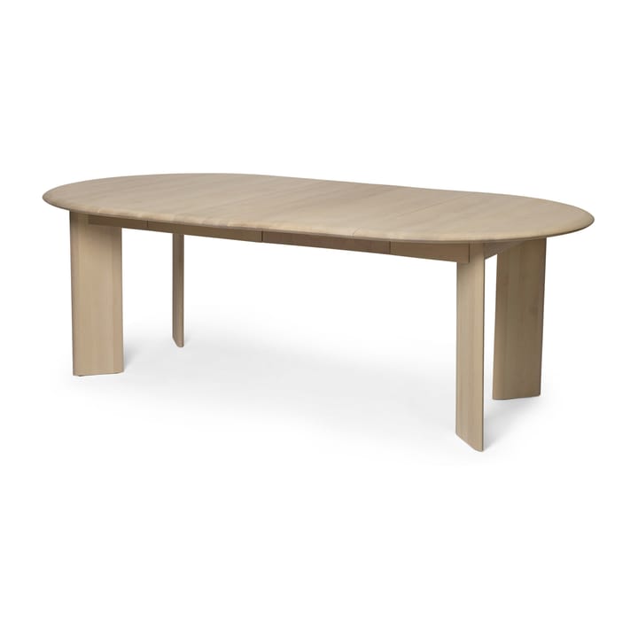 Bevel Extendable -ruokapöytä sis. 2 jatkolevyä, White Oiled Beech Ferm Living