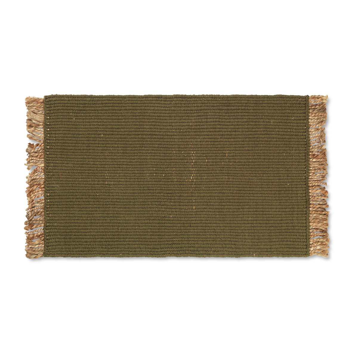 ferm LIVING Bkansi kynnysmatto 50×80 cm Olive-natural