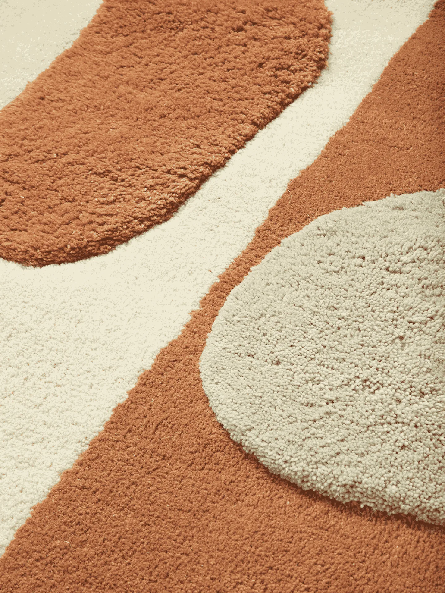 Bloco tuftattu matto, Blush-off white, 80x120 cm Ferm Living