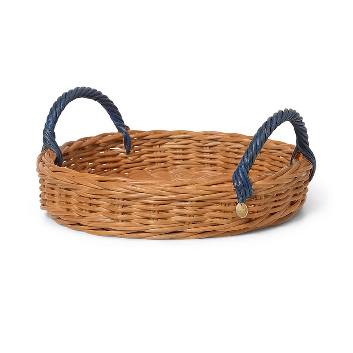 Blue Handle tarjotin Ø30 cm, Luonnollinen-sininen Ferm Living