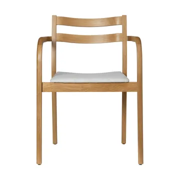 Boda nojatuoli - Verhoiltu istuin, natural oak-off-white - Ferm Living