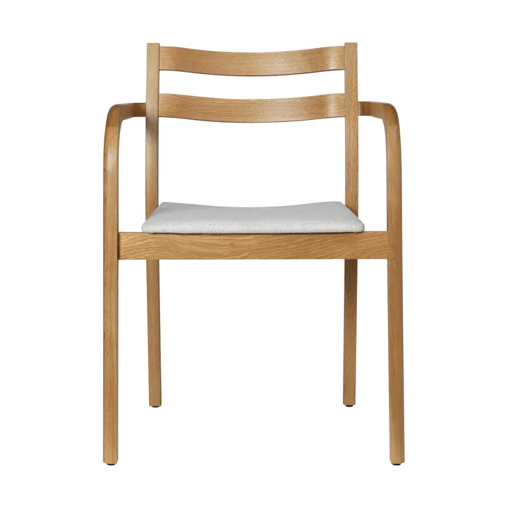 Boda nojatuoli - Verhoiltu istuin, natural oak-off-white - Ferm Living