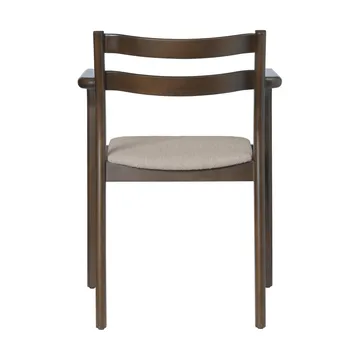 Boda nojatuoli - Verhoiltu istuin soft bouclé, dark stained beech-natural - Ferm Living