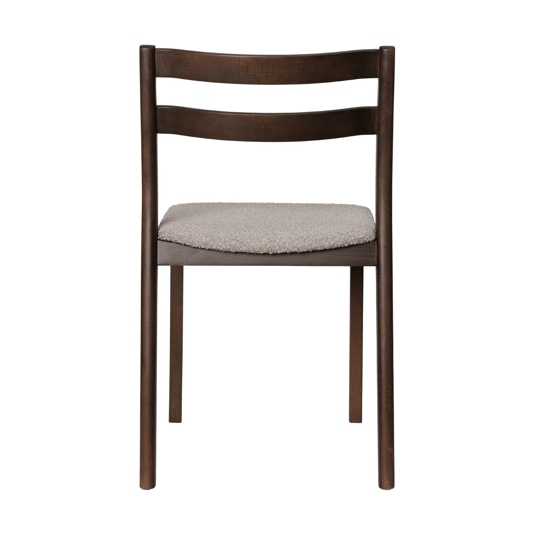 Boda tuoli, Verhoiltu istuin rugged bouclé, tummaksi petsattu tammi-natural Ferm Living