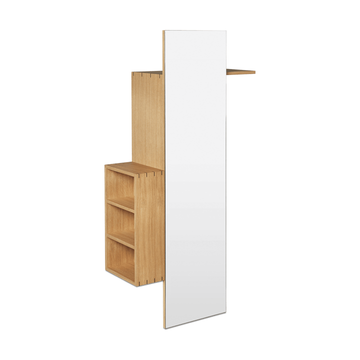 Bon hallway cabinet vaateteline peilillä - Oiled Oak - Ferm LIVING