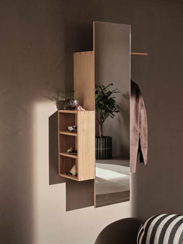 Bon hallway cabinet vaateteline peilillä - Oiled Oak - Ferm Living