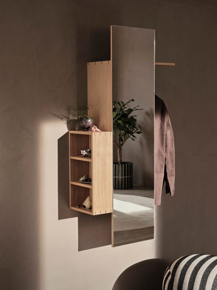 Bon hallway cabinet vaateteline peilillä - Oiled Oak - ferm LIVING