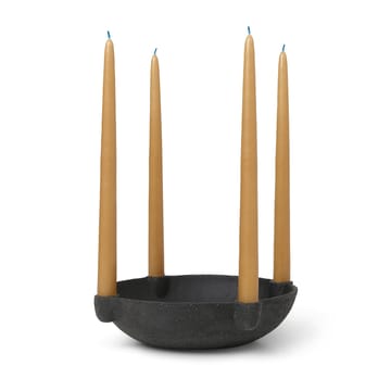 Bowl adventtikynttelikkö, keramiikka large Ø 27 cm - Tummanharmaa - Ferm Living