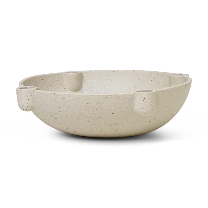 Bowl adventtikynttelikkö, keramiikka large Ø 27 cm - Vaaleanharmaa - Ferm Living