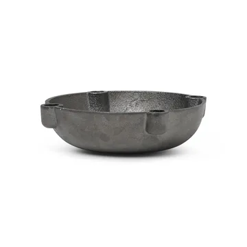 Bowl adventtikynttelikkö, messinki - Black brass - Ferm Living