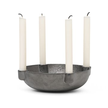 Bowl adventtikynttelikkö, messinki - Black brass - ferm LIVING