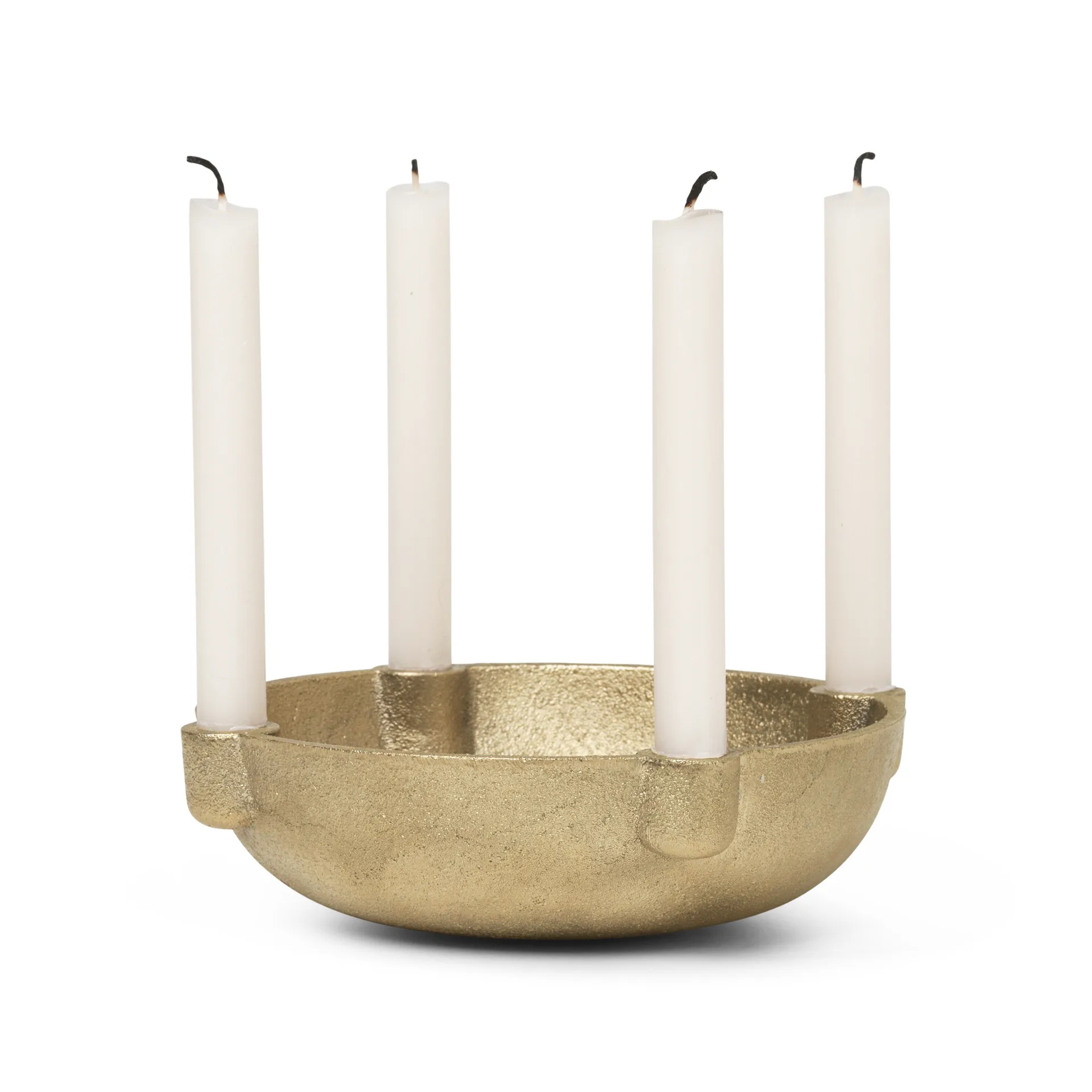 Bowl adventtikynttelikkö, messinki, Brass Ferm Living