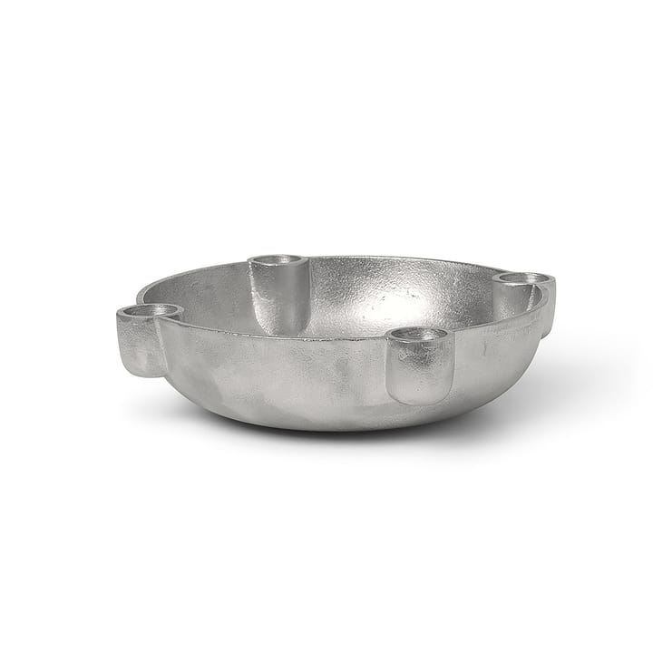 Bowl adventtikynttilänjalka medium Ø20 cm - Aluminium - Ferm LIVING