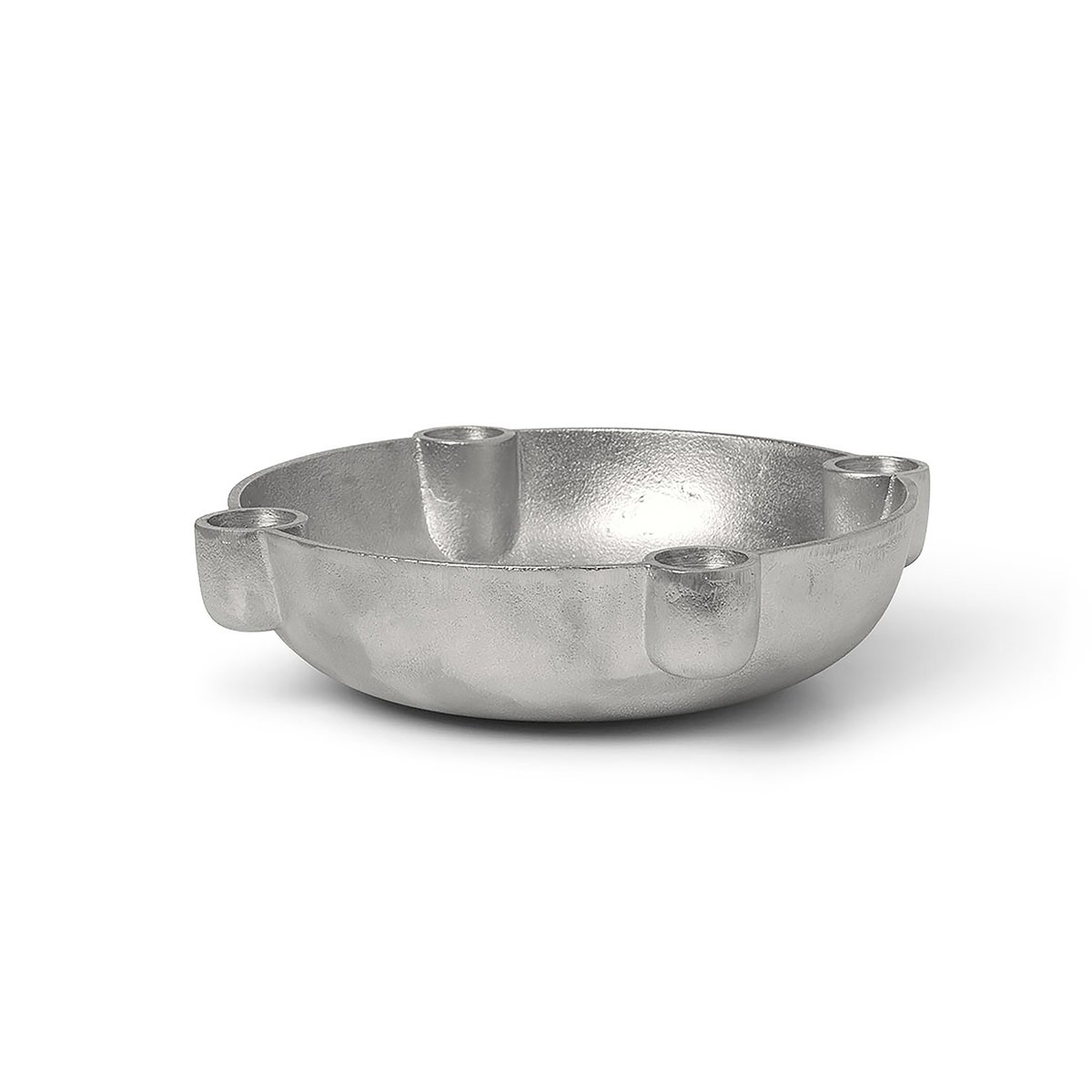 ferm LIVING Bowl adventtikynttilänjalka medium Ø20 cm Aluminium