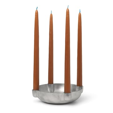 Bowl adventtikynttilänjalka medium Ø20 cm - Aluminium - Ferm Living