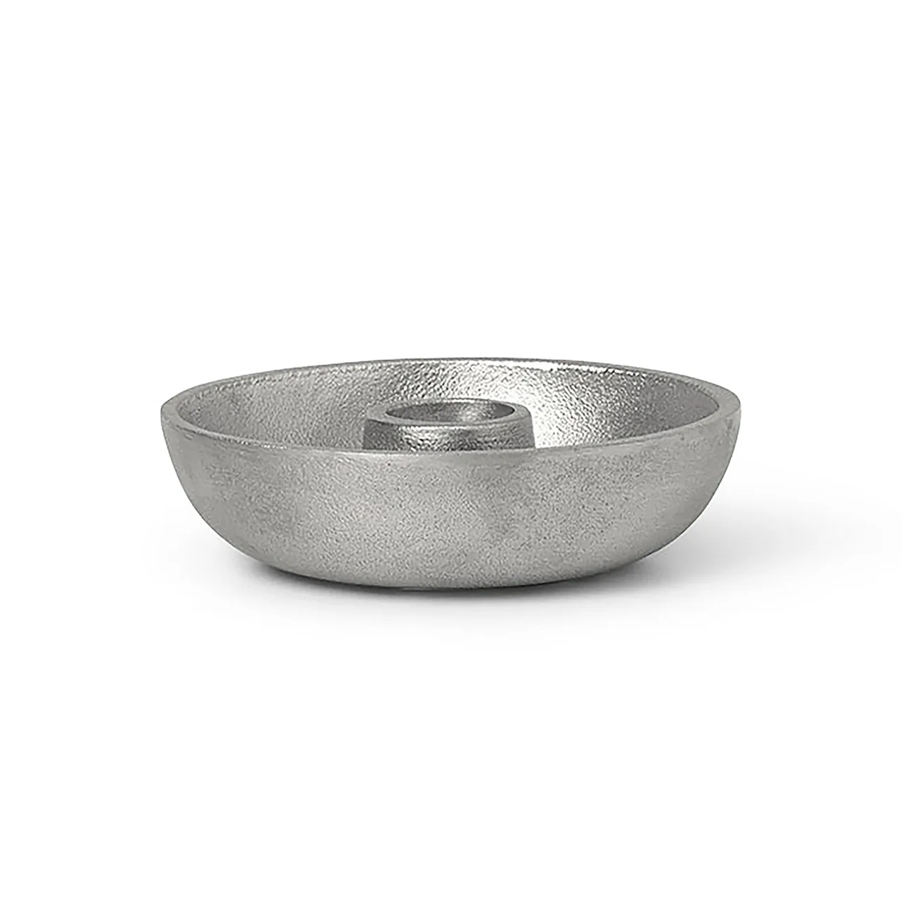 Bowl kynttilänjalka Ø10 cm, Aluminium Ferm Living