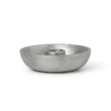 Bowl kynttilänjalka Ø10 cm - Aluminium - Ferm Living