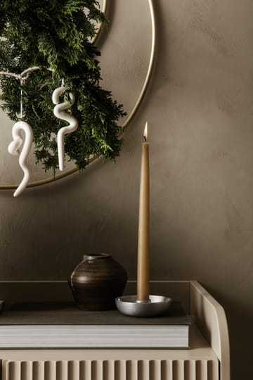 Bowl kynttilänjalka Ø10 cm - Aluminium - Ferm Living