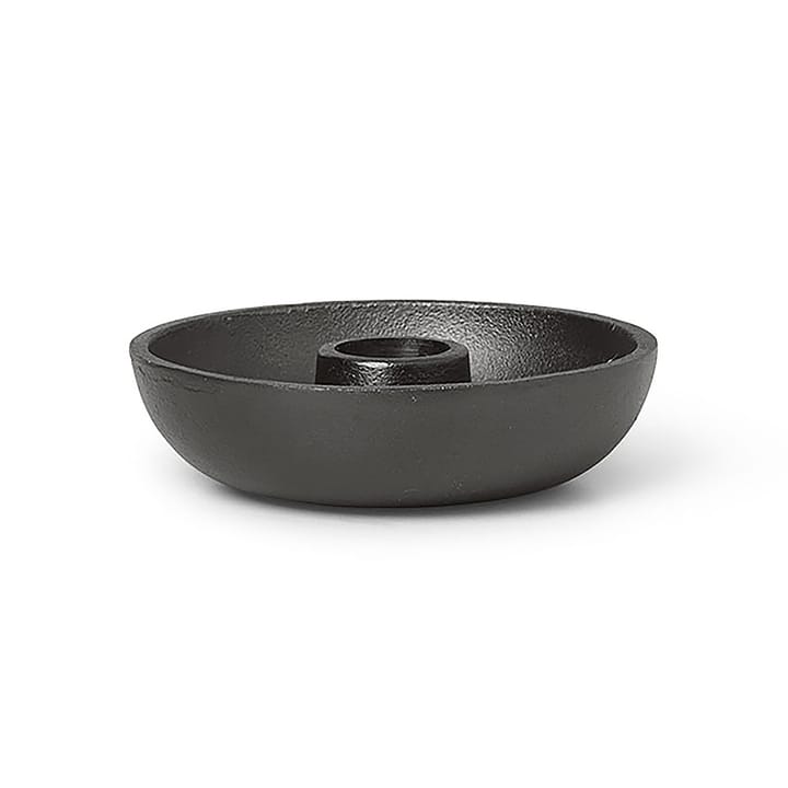 Bowl kynttilänjalka Ø10 cm - Blackened aluminium - ferm LIVING