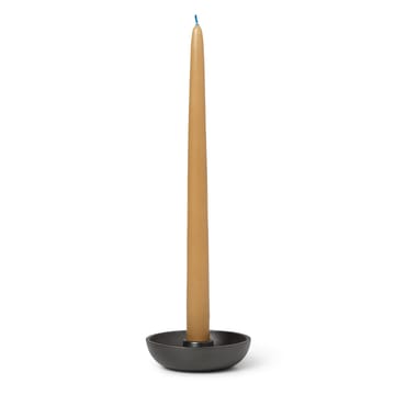 Bowl kynttilänjalka Ø10 cm - Blackened aluminium - Ferm Living