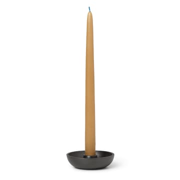 Bowl kynttilänjalka Ø10 cm - Blackened aluminium - ferm LIVING