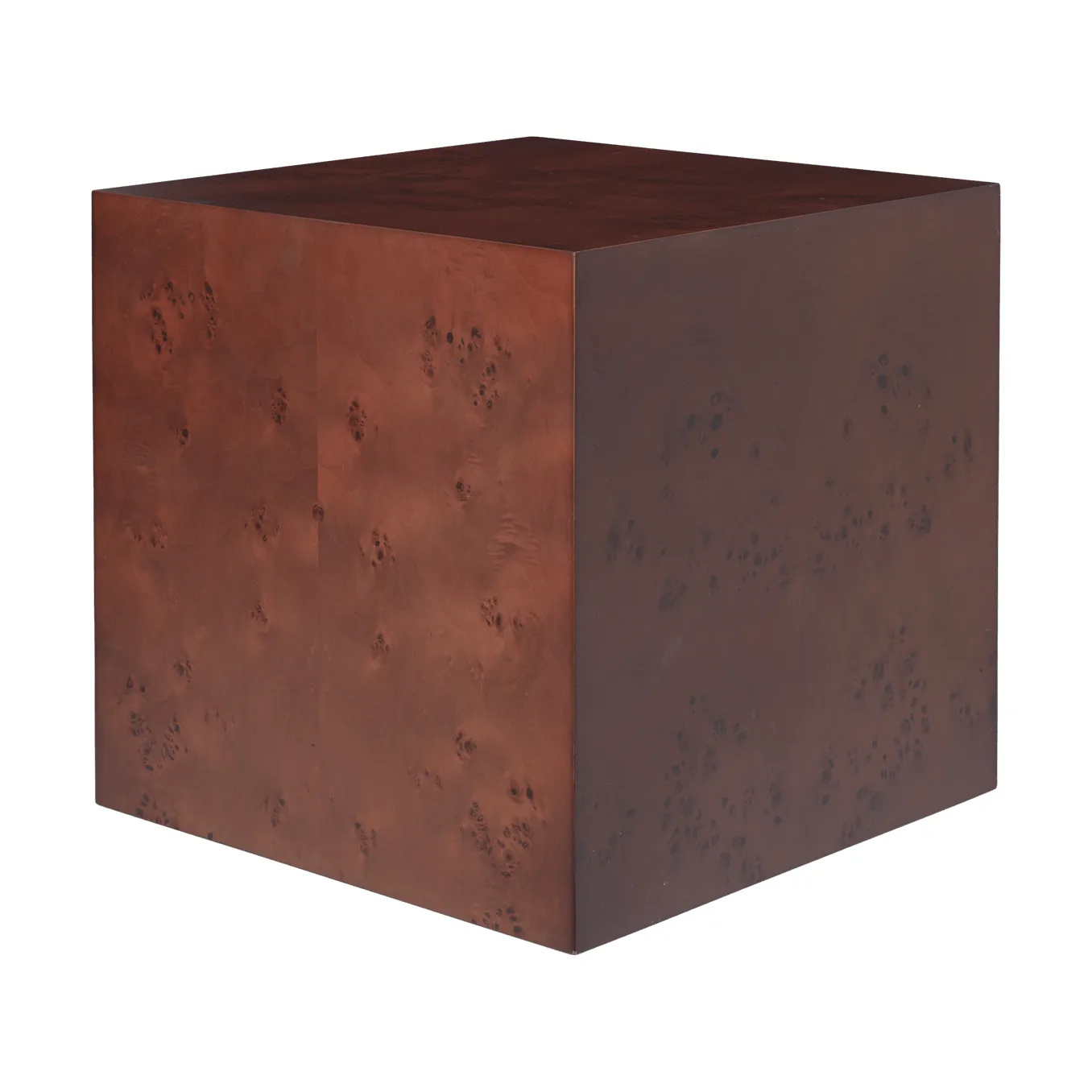 Burl Cube sivupöytä 40x40 cm, Tummaksi petsattu Ferm Living