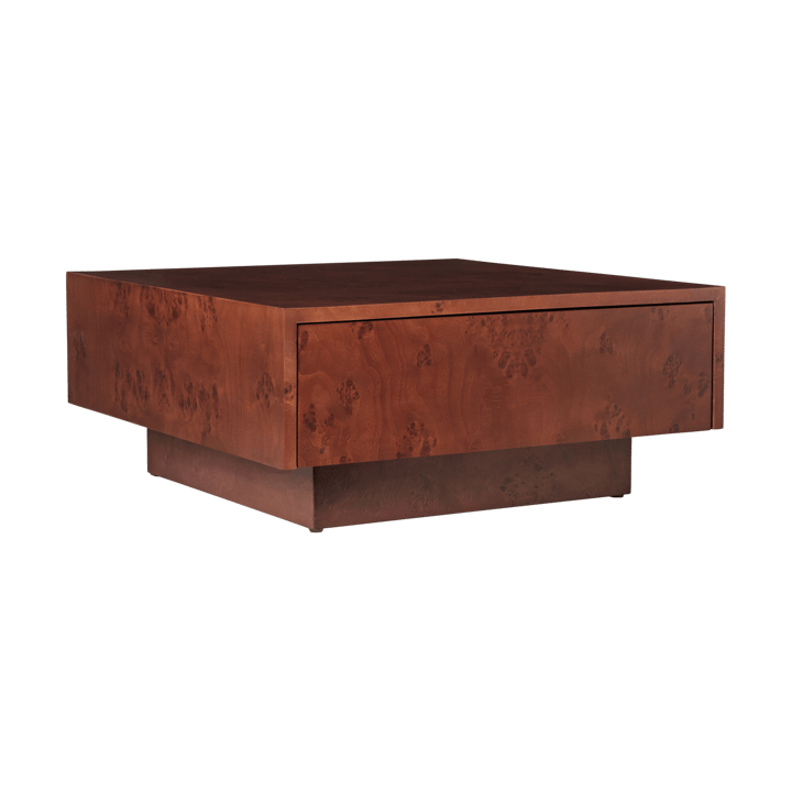Burl storage sohvapöytä 70x70 cm - Dark stained burl - Ferm Living