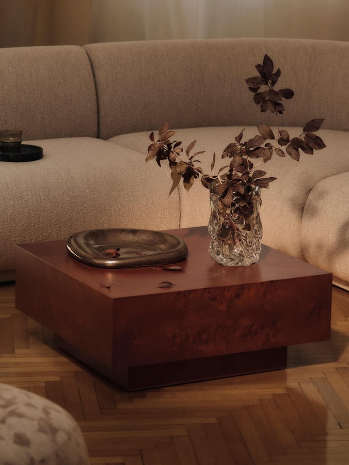 Burl storage sohvapöytä 70x70 cm, Dark stained burl Ferm Living