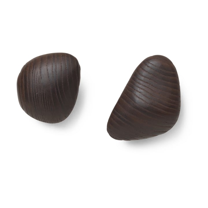 Cairn koukku 2 osaa - Dark Brown - Ferm Living