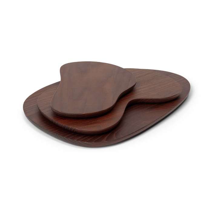 Cairn leikkuulauta 3 osaa, Dark Brown Ferm Living